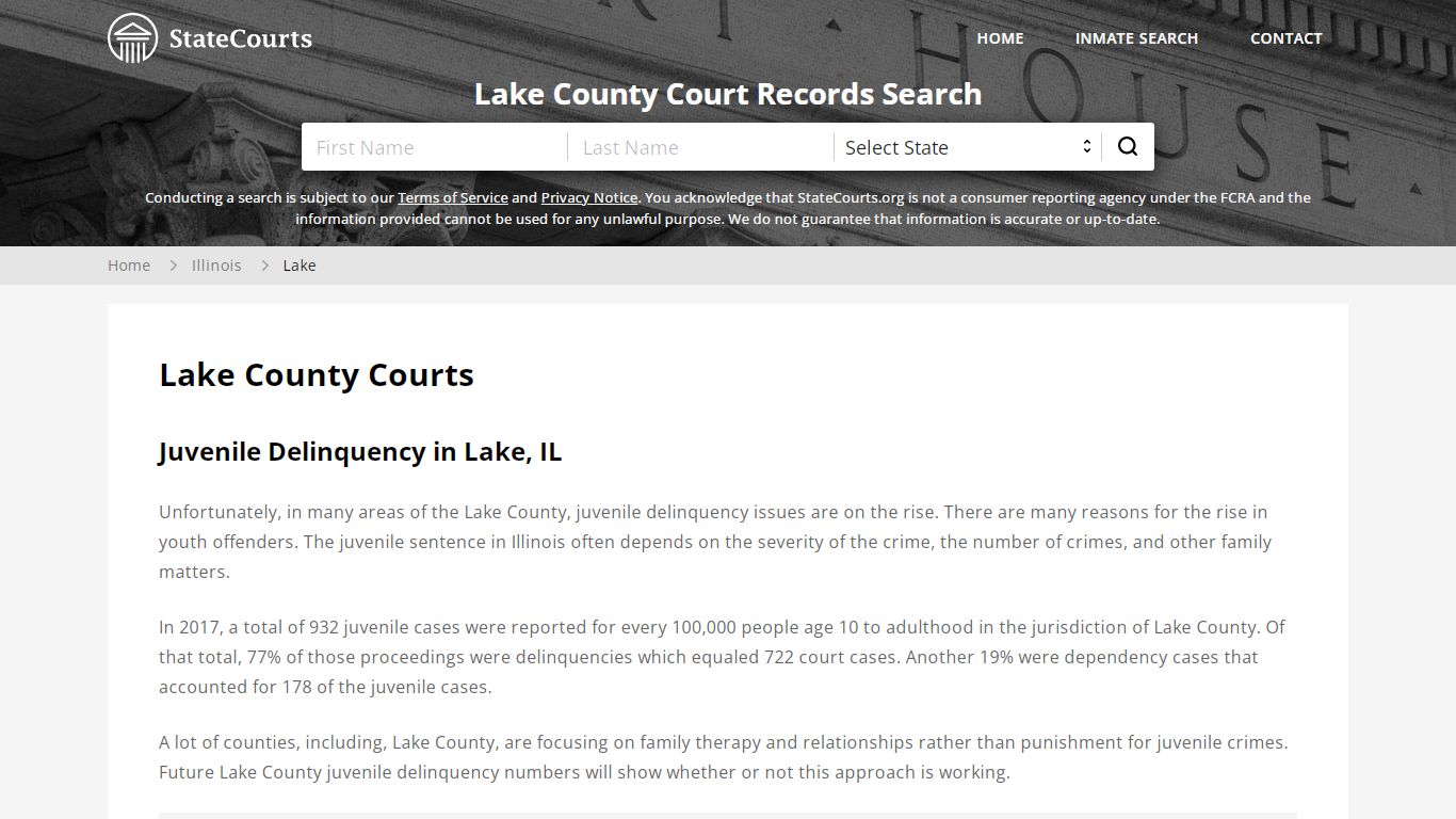 Lake County, IL Courts - Records & Cases - StateCourts